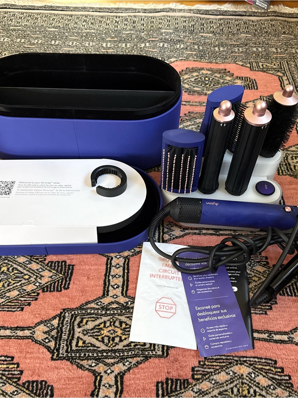 Dyson Airwrap Complete Styler - Blue with Rose Gold Accents